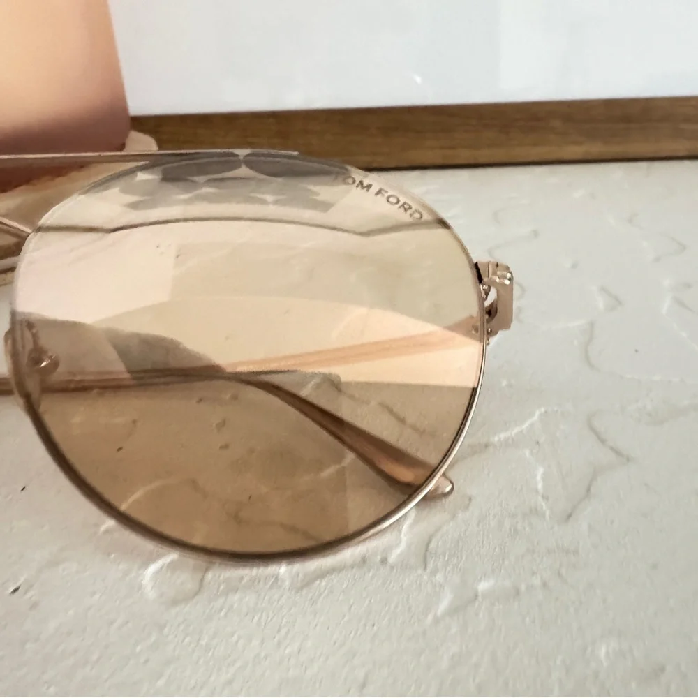 Tom Ford Gold Aviator Sunglasses